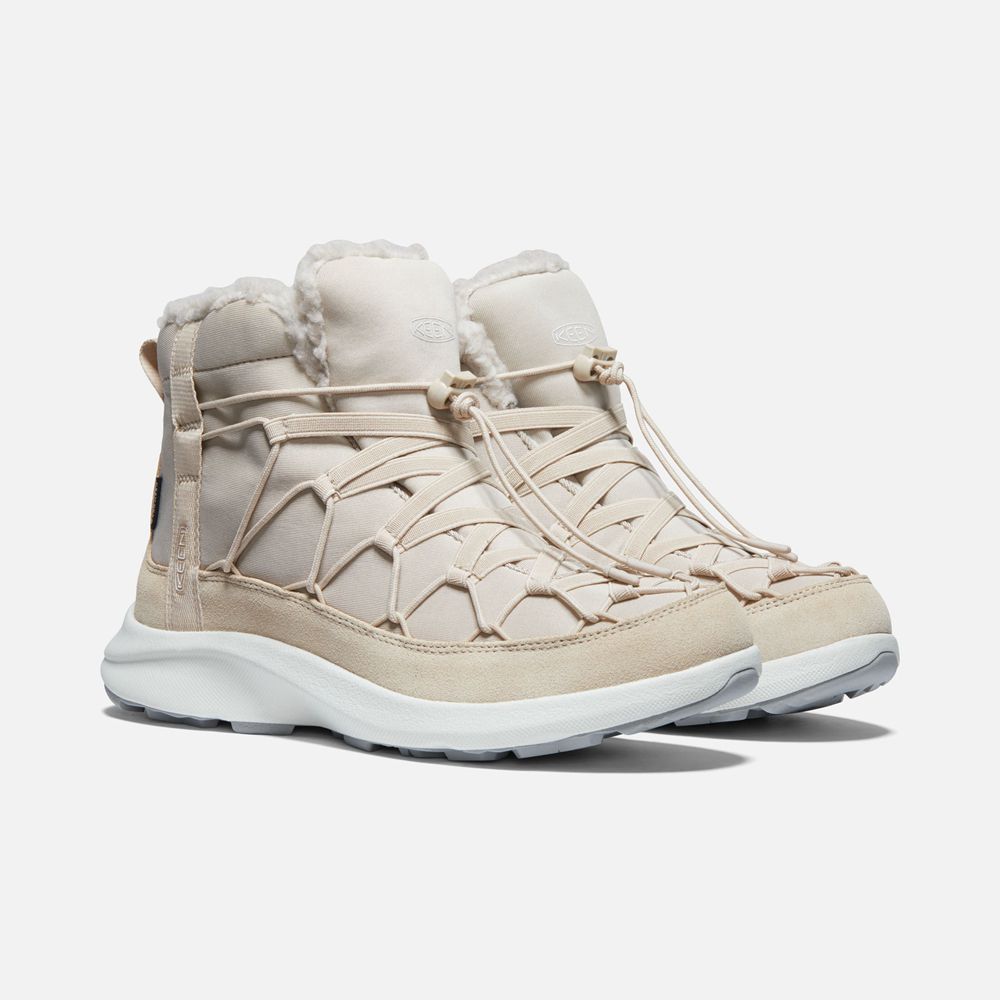 Bottes Chukka Keen Femme Beige | Uneek Snk Waterproof | ZSAFM-0753